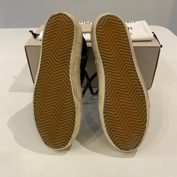 Golden Goose Slide Sneaker in Black Suede/Silver sz 37 New in Box - Picture 9 of 16